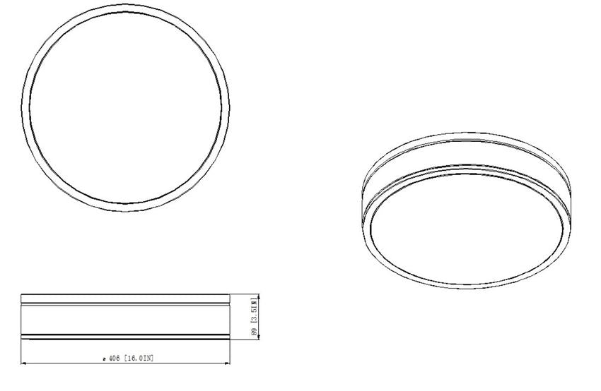 Z-Lite Ballord 16" 1-Light LED-Integrated Matte Black Steel and Frosted Acrylic Shade Flush Mount Light