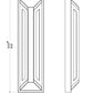 Z-Lite Banff 5028B-BK-LED 2-Light LED-Integrated Sand Black Aluminum Frame Opal Etched Glass Shade Outdoor Wall Light
