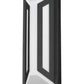 Z-Lite Banff 5028M-BK-LED 2-Light LED-Integrated Sand Black Aluminum Frame Opal Etched Glass Shade Outdoor Wall Light