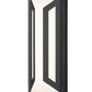 Z-Lite Banff 5028M-BK-LED 2-Light LED-Integrated Sand Black Aluminum Frame Opal Etched Glass Shade Outdoor Wall Light