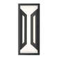 Z-Lite Banff 5028S-BK-LED 2-Light LED-Integrated Sand Black Aluminum Frame Opal Etched Glass Shade Outdoor Wall Light