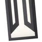 Z-Lite Banff 5028S-BK-LED 2-Light LED-Integrated Sand Black Aluminum Frame Opal Etched Glass Shade Outdoor Wall Light