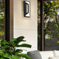 Z-Lite Banff 5028S-BK-LED 2-Light LED-Integrated Sand Black Aluminum Frame Opal Etched Glass Shade Outdoor Wall Light