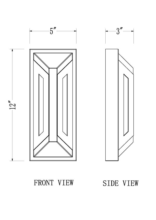 Z-Lite Banff 5028S-BK-LED 2-Light LED-Integrated Sand Black Aluminum Frame Opal Etched Glass Shade Outdoor Wall Light