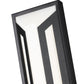 Z-Lite Banff 5028XL-BK-LED 2-Light LED-Integrated Sand Black Aluminum Frame Opal Etched Glass Shade Outdoor Wall Light