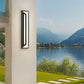 Z-Lite Banff 5028XL-BK-LED 2-Light LED-Integrated Sand Black Aluminum Frame Opal Etched Glass Shade Outdoor Wall Light