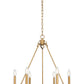 Z-Lite Barclay 6-Light Candelabra Bulb Base Rubbed Brass Steel Chandelier