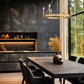 Z-Lite Barclay 6-Light Candelabra Bulb Base Rubbed Brass Steel Chandelier