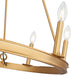 Z-Lite Barclay 8-Light Candelabra Bulb Base Rubbed Brass Steel Chandelier