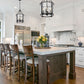 Z-Lite Barrington 12" 4-Light Matte Black Pendant Light With Clear Waterglass Shade