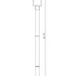 Z-Lite Barwick 585PHBR-567P-BK-LED 1-Light LED-Integrated Black Aluminum Frame Etched Glass Shade Outdoor Post Mounted Fixture