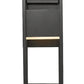 Z-Lite Barwick 6" 1-Light LED Black Aluminum Outdoor Wall Sconce With Etched Glass Shade