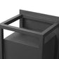 Z-Lite Barwick 6" 1-Light LED Black Aluminum Outdoor Wall Sconce With Etched Glass Shade
