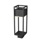 Z-Lite Barwick 6" W x 20" H 1-Light LED Black Outdoor Post Mount Fixture With Etched Glass Shade