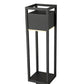 Z-Lite Barwick 7" W x 26" H 1-Light LED Black Outdoor Post Mount Fixture With Etched Glass Shade