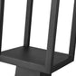 Z-Lite Barwick 7" W x 26" H 1-Light LED Black Outdoor Post Mount Fixture With Etched Glass Shade