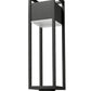 Z-Lite Barwick 7" W x 26" H 1-Light LED Black Outdoor Post Mount Fixture With Etched Glass Shade