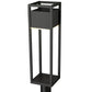 Z-Lite Barwick 7" W x 27" H 1-Light LED Black Outdoor Post Mount Fixture With Etched Glass Shade