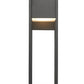 Z-Lite Barwick 8" 1-Light LED Black Aluminum Outdoor Wall Sconce With Etched Glass Shade