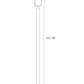 Z-Lite Barwick 9" W x 114" H 1-Light LED-Integrated Black Aluminum Frame Etched Glass Shade Outdoor Post Mounted Fixture
