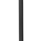 Z-Lite Barwick 9" W x 120" H 1-Light LED-Integrated Black Aluminum Frame Etched Glass Shade Outdoor Post Mounted Fixture