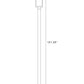 Z-Lite Barwick 9" W x 120" H 1-Light LED-Integrated Black Aluminum Frame Etched Glass Shade Outdoor Post Mounted Fixture