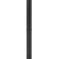 Z-Lite Barwick 9" W x 95" H 1-Light LED-Integrated Black Aluminum Frame Etched Glass Shade Outdoor Post Mounted Fixture