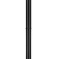 Z-Lite Barwick 9" W x 95" H 1-Light LED-Integrated Black Aluminum Frame Etched Glass Shade Outdoor Post Mounted Fixture