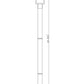 Z-Lite Barwick 9" W x 95" H 1-Light LED-Integrated Black Aluminum Frame Etched Glass Shade Outdoor Post Mounted Fixture