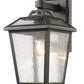 Z-Lite Bayland 8" 1-Light Oil Rubbed Bronze Outdoor Wall Sconce With Clear Seedy Glass Shade