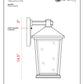 Z-Lite Beacon 10" 2-Light Black Outdoor Wall Sconce With Clear Beveled Glass Shade
