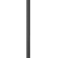Z-Lite Beacon 568PHXXLR-5010P-BK 4-Light Candelabra Bulb Base Black Aluminum Frame Clear Beveled Glass Shade Outdoor Post Mounted Fixture