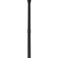 Z-Lite Beacon 568PHXXLR-564P-BK 4-Light Candelabra Black Aluminum Frame Clear Beveled Glass Shade Outdoor Post Mounted Fixture