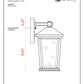 Z-Lite Beacon 7" 1-Light Oil Rubbed Bronze Outdoor Wall Sconce With Clear Beveled Glass Shade