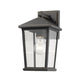Z-Lite Beacon 7" 1-Light Oil Rubbed Bronze Outdoor Wall Sconce With Clear Beveled Glass Shade