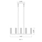 Z-Lite Beau 14" 7-Light Rubbed Brass Island Light With Clear Glass Shade