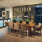 Z-Lite Beau 14" 9-Light Rubbed Brass Island Light With Clear Glass Shade