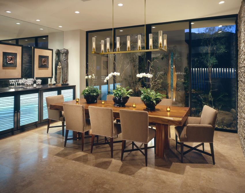 Z-Lite Beau 14" 9-Light Rubbed Brass Island Light With Clear Glass Shade