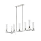 Z-Lite Beau 16" 7-Light Polished Nickel Chandelier With Clear Glass Shade