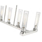 Z-Lite Beau 16" 7-Light Polished Nickel Chandelier With Clear Glass Shade