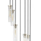Z-Lite Beau 18" 7-Light Brushed Nickel Steel Clear Glass Shade Chandelier