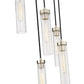 Z-Lite Beau 18" 7-Light Brushed Nickel Steel Clear Glass Shade Chandelier