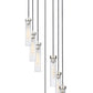 Z-Lite Beau 18" 7-Light Brushed Nickel Steel Clear Glass Shade Chandelier