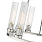 Z-Lite Beau 26" 6-Light Polished Nickel Round Chandelier With Clear Glass Shade