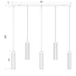 Z-Lite Beau 42" 5-Light Brushed Nickel Steel Clear Glass Shade Linear Chandelier