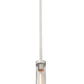 Z-Lite Beau 5" 1-Light Brushed Nickel Clear Glass Shade Pendant Light