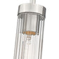 Z-Lite Beau 5" 1-Light Brushed Nickel Clear Glass Shade Pendant Light