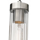 Z-Lite Beau 5" 1-Light Brushed Nickel Pendant Light With Clear Glass Shade