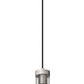 Z-Lite Beau 5" 1-Light Brushed Nickel Pendant Light With Clear Glass Shade
