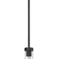 Z-Lite Beau 5" 1-Light Matte Black Clear Glass Shade Pendant Light